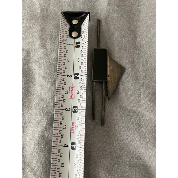 MCM Modernist 925 TaxCo Mexico Sterling Silver Black Onyx Pin/Brooch Vintage - Picture 4 of 5